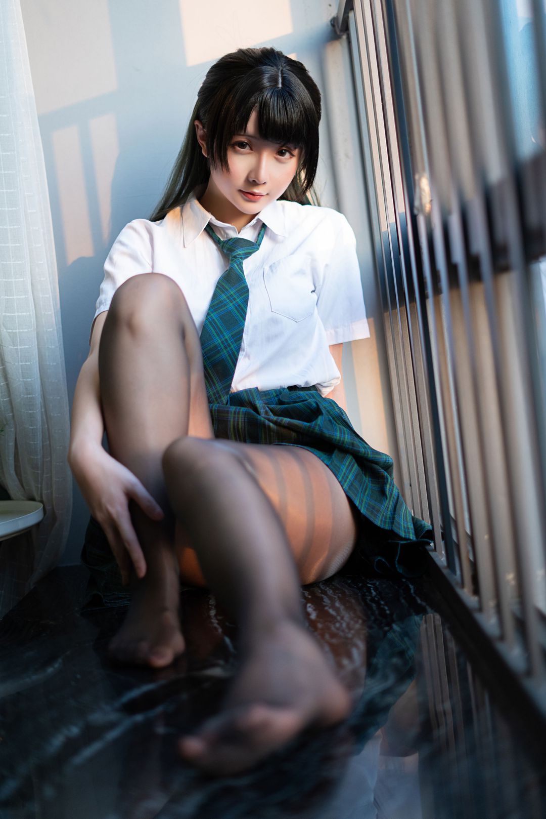 [COS写真]星之迟迟–JK-绿插图7
